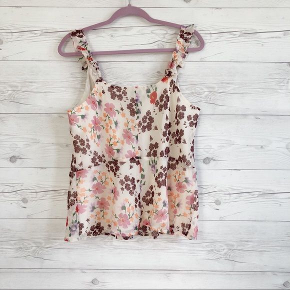 Lucky Brand ruffle top size L - Picture 2 of 4